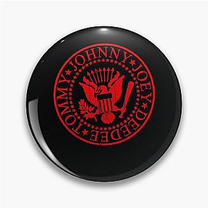 Ramones Logo red, Ramones band, rock Pin