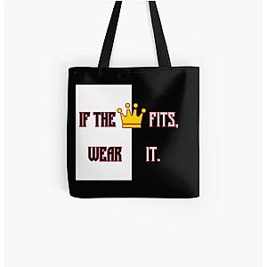 Ranboo Bags - Ranboo Minecraft - If the crown fits 3 All Over Print Tote Bag RB2805