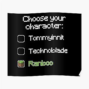 Ranboo Posters - Choose your character - Ranboo (2) Poster RB2805