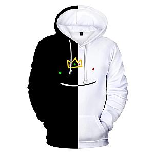 Ranboo Hoodies - Ranboo Split Black And White Hoodie