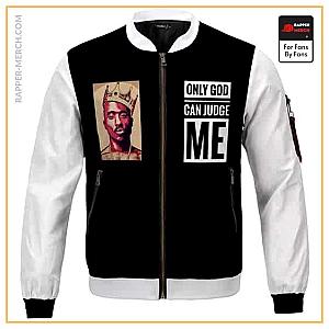 Tupac Shakur Jackets - Dope Tupac Only God Can Judge Me Black Varsity Jacket RM0310