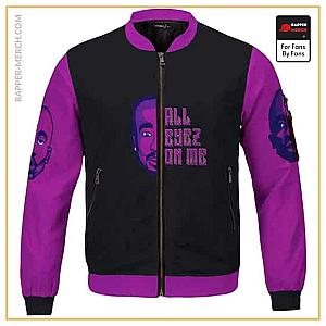 Tupac Shakur Jackets - Unique All Eyez On Me 2Pac Makaveli Purple Varsity Jacket RM0310