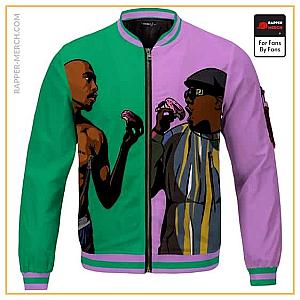 Tupac Shakur Jackets - Tupac And Biggie Eating Donut Supreme Bomber Jacket RM0310