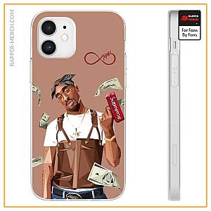 Tupac Shakur Cases - Rich Ghetto 2pac Shakur Supreme Art Dope iPhone 12 Case RM0310