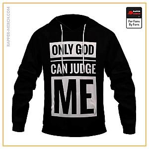 Tupac Shakur Hoodies - Tupac Shakur Only God Can Judge Me Black &amp; White Hoodie RM0310