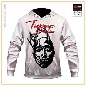 Tupac Shakur Hoodies - Tupac Shakur Crowned King Line Art Stylish Hoodie Jacket RM0310