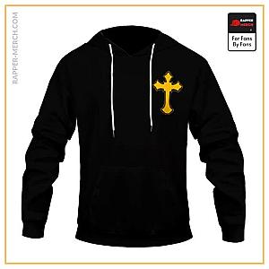 Tupac Shakur Hoodies - Thug Life 2Pac Shakur Iconic Cross Tattoo Pullover Hoodie RM0310