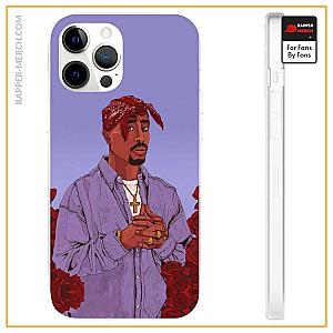 Tupac Shakur Cases - Hip-Hop Rapper 2pac Makaveli Cross Hand Awesome iPhone 12 Case RM0310