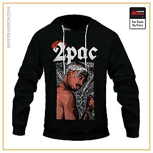 Tupac Shakur Hoodies - Rap Legend 2Pac Makaveli Tribute Art Black Hoodie Jacket RM0310