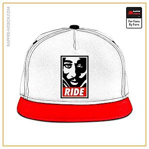 Tupac Shakur Caps - Minimalist Tupac Shakur Stencil Logo Ride Snapback Hat RM0310