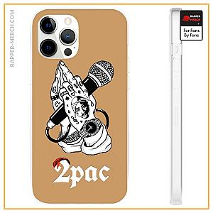 Tupac Shakur Cases - 2pac Shakur Minimalist Hand Rap Culture Art iPhone 12 Case RM0310