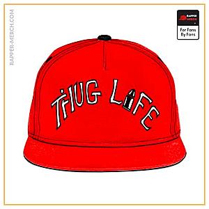 Tupac Shakur Caps - Thug Life Tattoo Logo Tupac Makaveli Red Snapback Hat RM0310