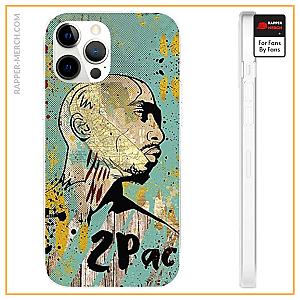 Tupac Shakur Cases - Tupac Makaveli Shakur Pop Art Painting Cool iPhone 12 Case RM0310