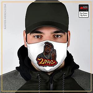 Tupac Shakur Face Maskes - Thug Life Tupac Shakur Gang Sign Logo Dope Cloth Face Mask RM0310