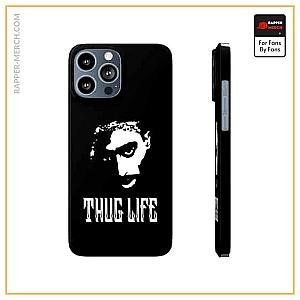 Tupac Shakur Cases - 2Pac Shakur Thug Life Silhouette Art Black iPhone 13 Case RM0310