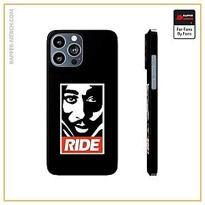 Tupac Shakur Cases - Minimalist Tupac Shakur Stencil Logo Ride iPhone 13 Case RM0310