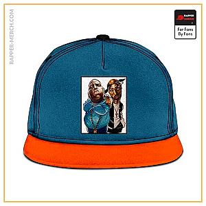 Tupac Shakur Caps - Iconic 90s Rappers Biggie &amp; Tupac Caricature Snapback Cap RM0310