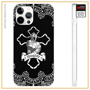 Tupac Shakur Cases - 2pac Shakur Thug Life Bandana Pattern Dope iPhone 12 Case RM0310