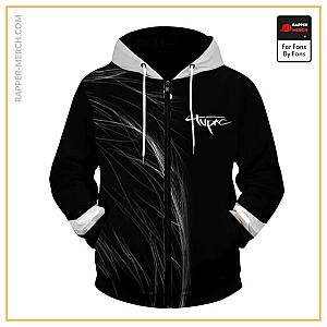 Tupac Shakur Zipped Hoodies - Tupac Shakur Dope Angel Wings Black Zip Up Hoodie RM0310