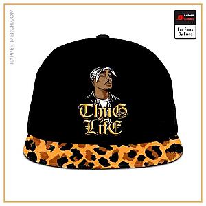 Tupac Shakur Caps - West Coast 2Pac Thug Life Leopard Print Snapback Hat RM0310