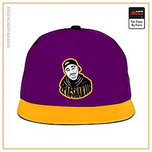 Tupac Shakur Caps - Cool 2Pac Amaru Shakur LA Lakers Colors Snapback Cap RM0310