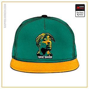 Tupac Shakur Caps - West Coast Classic Tupac Shakur Face Art Snapback Cap RM0310