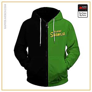 Tupac Shakur Zipped Hoodies - Tupac Shakur Ned Flanders Parody Funny Zip Up Hoodie RM0310