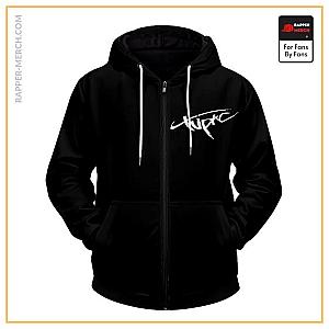 Tupac Shakur Zipped Hoodies - 2Pac Amaru Shakur Silhouette Dope Black Zip Up Hoodie RM0310