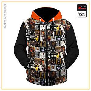 Tupac Shakur Zipped Hoodies - Cool Tupac Shakur Album Cover Collage Zip Up Hoodie RM0310