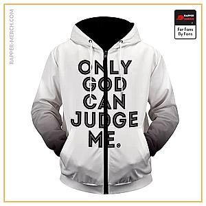 Tupac Shakur Zipped Hoodies - Awesome Tupac Shakur Lyrics Pattern Zip Up Hoodie RM0310