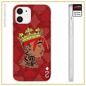 Tupac Shakur Cases - Tupac Makaveli Wearing Crown Cool Diamond Card iPhone 12 Case RM0310