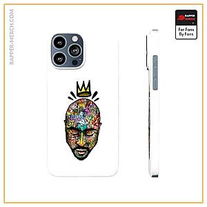 Tupac Shakur Cases - Crowned King Tupac Face Doodle Artwork iPhone 13 Case RM0310