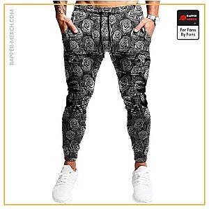 Tupac Shakur Jogger Pants - Tupac Shakur Rose Flower Tribute Artwork Awesome Joggers RM0310