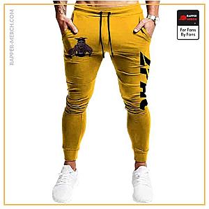 Tupac Shakur Jogger Pants - Thug Life 2Pac Shakur Cartoon Art Yellow Jogger Pants RM0310