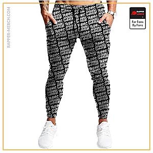 Tupac Shakur Jogger Pants - Rap Icon Tupac Amaru Shakur Name Pattern Jogger Sweatpants RM0310