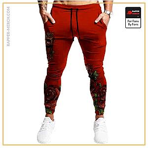 Tupac Shakur Jogger Pants - Tupac Amaru Shakur Rose Death Tribute Art Jogger Pants RM0310