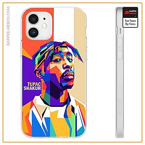 Tupac Shakur Cases - 2pac Makaveli Shakur Geometric Art Awesome iPhone 12 Case RM0310