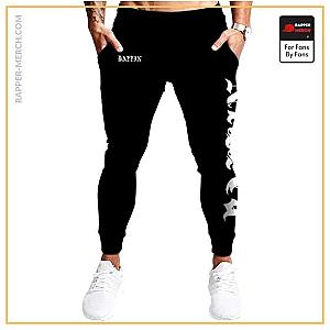 Tupac Shakur Jogger Pants - Rap Icon Tupac Makaveli Shakur Ballin Tattoo Black Joggers RM0310