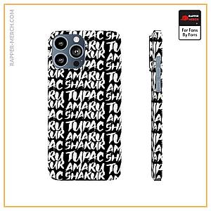 Tupac Shakur Cases - Rap Legend Tupac Amaru Shakur Name Pattern iPhone 13 Case RM0310