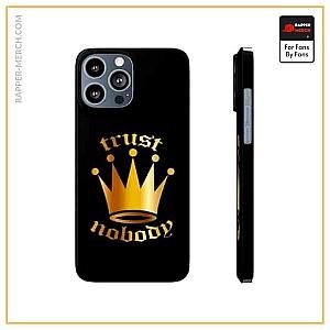 Tupac Shakur Cases - Tupac Amaru Trust Nobody Minimalist Crown Art iPhone 13 Case RM0310