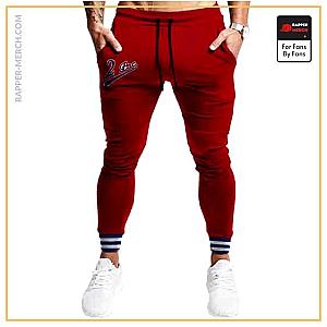 Tupac Shakur Jogger Pants - Classic 2Pac Collection 90 Shakur Dope Red Jogger Sweatpants RM0310