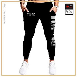 Tupac Shakur Jogger Pants - 2Pac Amaru Shakur Name Logo Iconic Smile Art Joggers RM0310