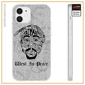 Tupac Shakur Cases - Tupac Shakur West In Peace Thug Life Rapper Dope iPhone 12 Case RM0310