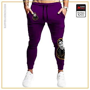 Tupac Shakur Jogger Pants - Rap Icon 2Pac Shakur LA Lakers Colors Jogger Pants RM0310