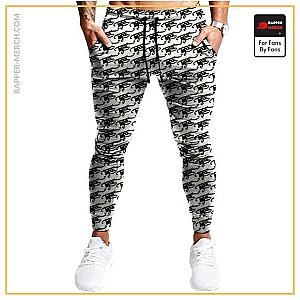 Tupac Shakur Jogger Pants - Tupac Trippy Glitch Typography Pattern Art Stylish Joggers RM0310