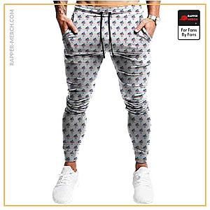 Tupac Shakur Jogger Pants - Tupac Cartoon Head Cut-Out Minimalist Pattern Jogger Pants RM0310