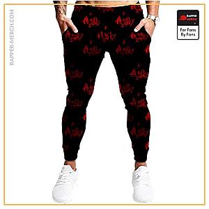 Tupac Shakur Jogger Pants - 2Pac All Eyez On Me Abstract Typography Pattern Joggers RM0310