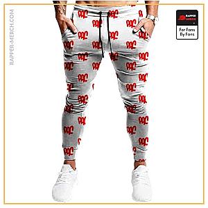 Tupac Shakur Jogger Pants - Tupac Amaru Shakur Red Pac Logo Pattern Jogger Sweatpants RM0310