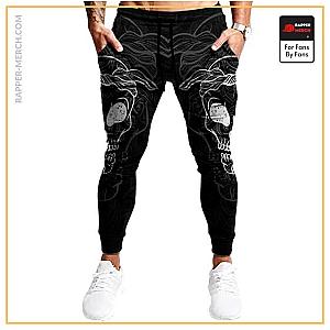 Tupac Shakur Jogger Pants - Gangsta Skull Tupac Amaru Rose Money Art Badass Joggers RM0310