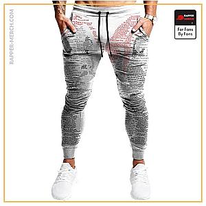 Tupac Shakur Jogger Pants - Tupac Shakur Outline Famous Songs Typographic Art Joggers RM0310